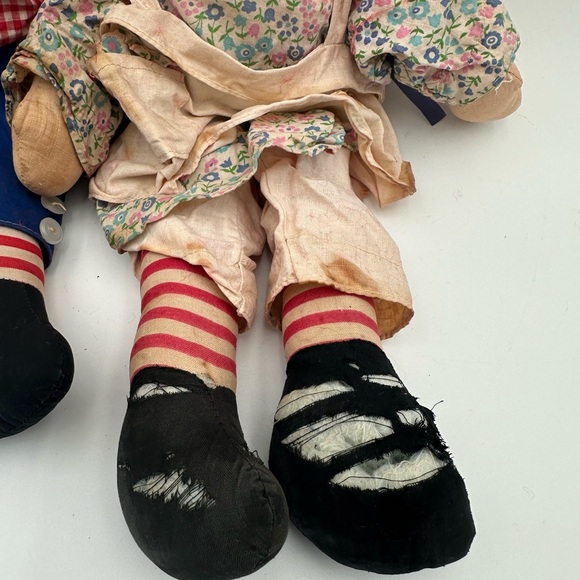 Vintage 1960’s Raggedy Anne And Andy Dolls By Knickerbocker. - Picture 2 of 9